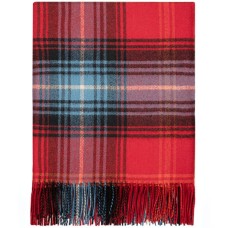 Lambswool Blanket - Lochcarron Ruby Tartan